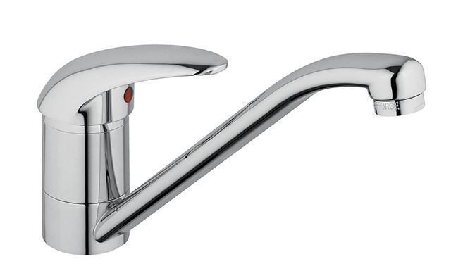 Monocomando Lavello Bocca girevole con basetta in metallo - Serie Perseo