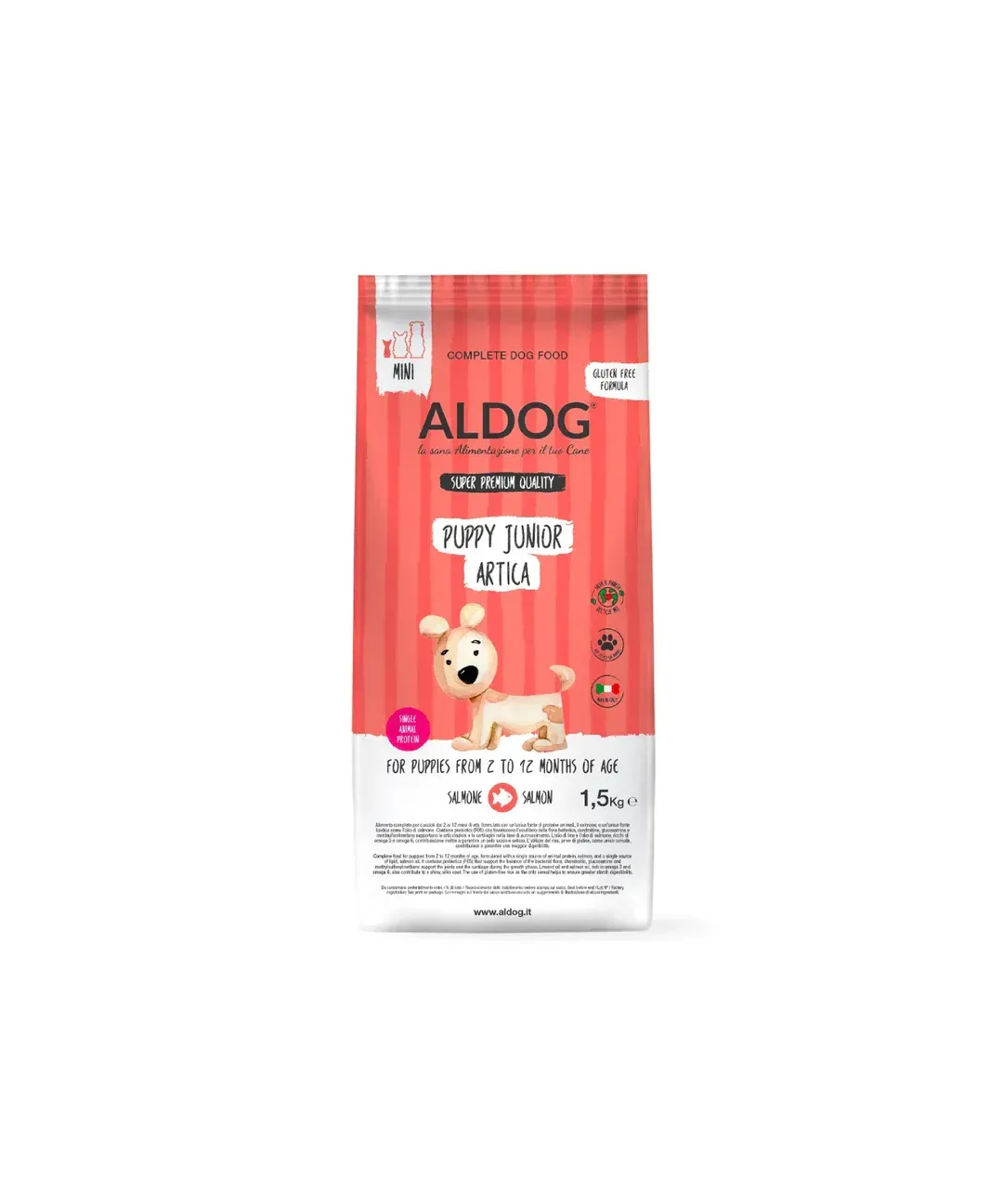 AL DOG SUPER PREMIUM MINI PUPPY AL SALMONE ( ARTICA ) AL DOG SUPER PREMIUM MINI PUPPY AL SALMONE ( ARTICA )