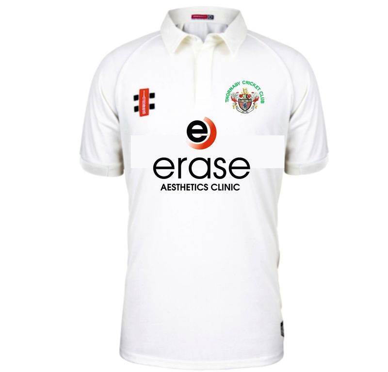 Thornaby Matrix V2 Junior Short Sleeve Cricket Shirt Thornaby Matrix V2 Junior Short Sleeve Cricket Shirt