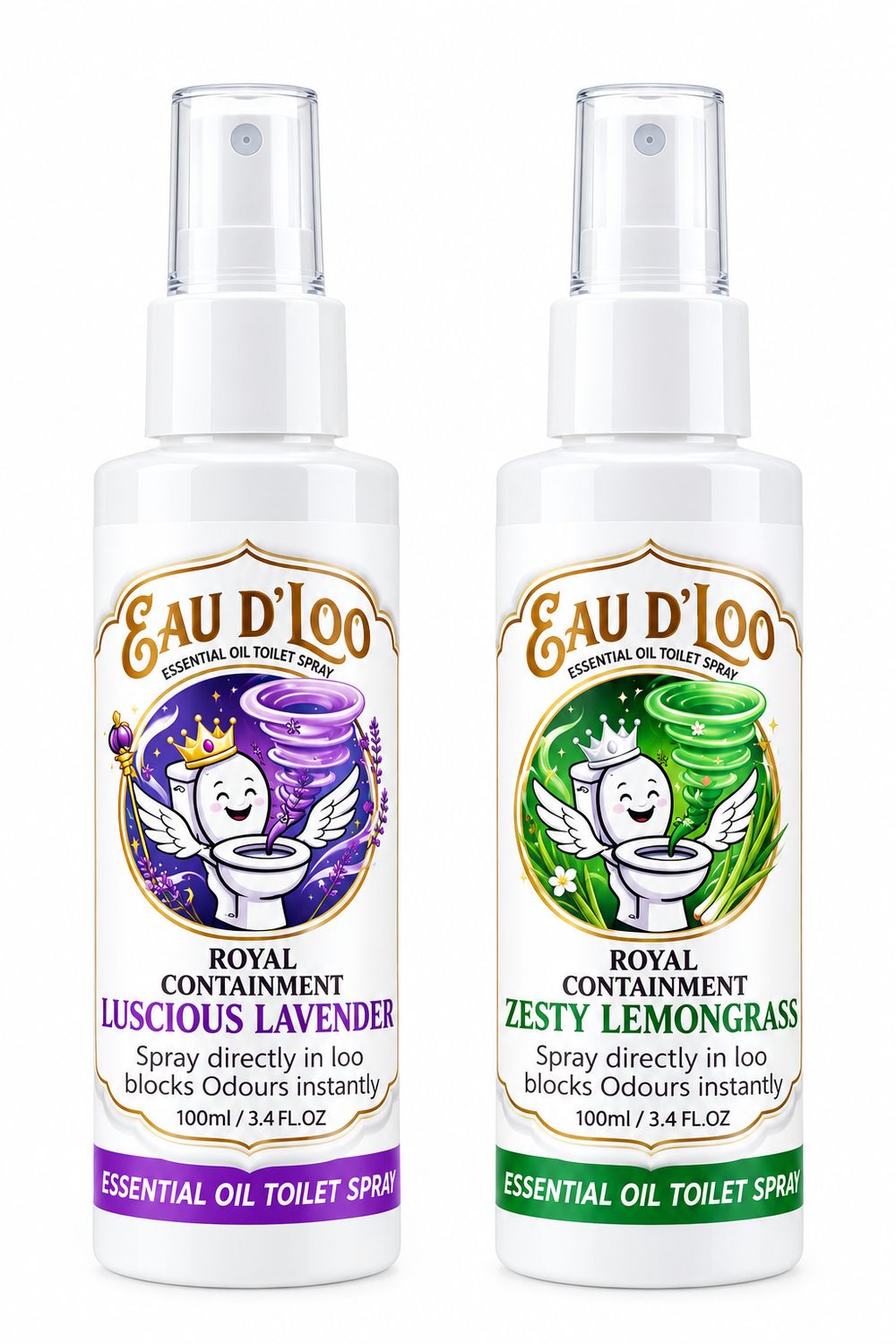 EAU D'LOO x2 pack - Lavender and Lemongrass EAU D'LOO x2 pack - Lavender and Lemongrass
