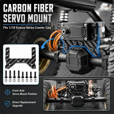 Powerhobby Associated 1/10 Enduro Carbon Fiber Servo Mount PHB7849