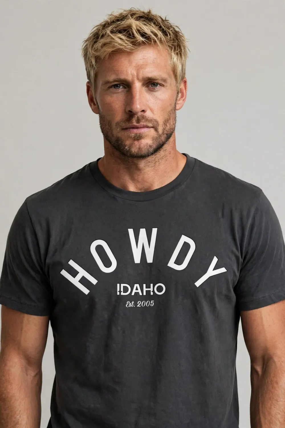 HOWDY - Classic Curve top - white