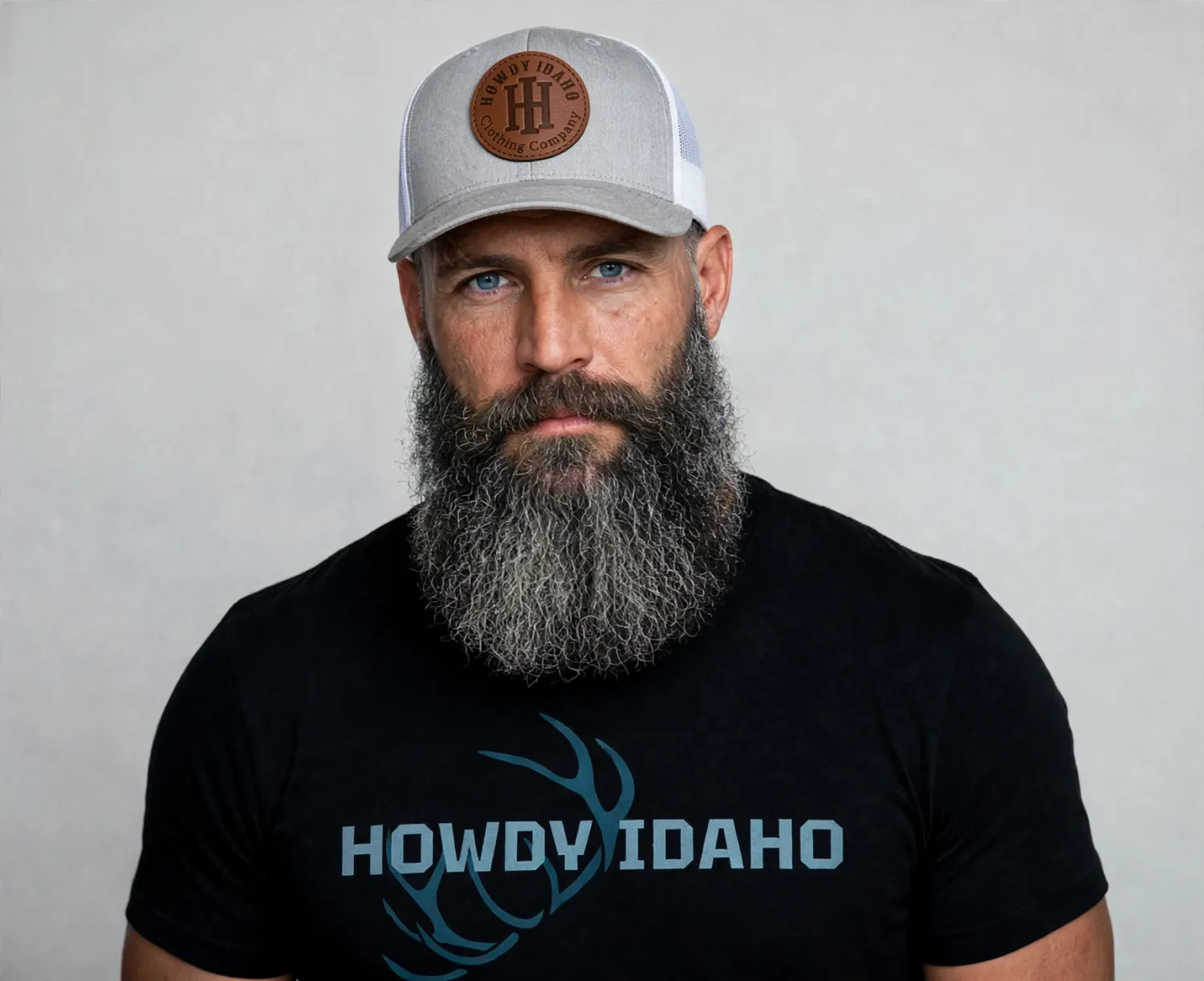 Trucker Hat - Light Gray - Branded - Patch Center