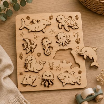 Les Amis de l’Océan – Puzzle en bois