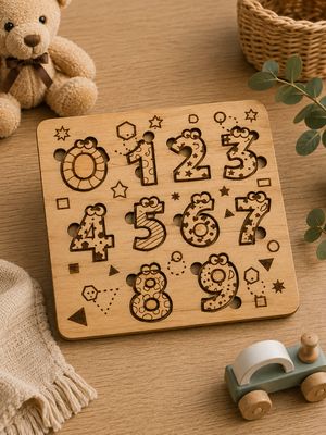 L’Escargot des Chiffres – Puzzle en bois
