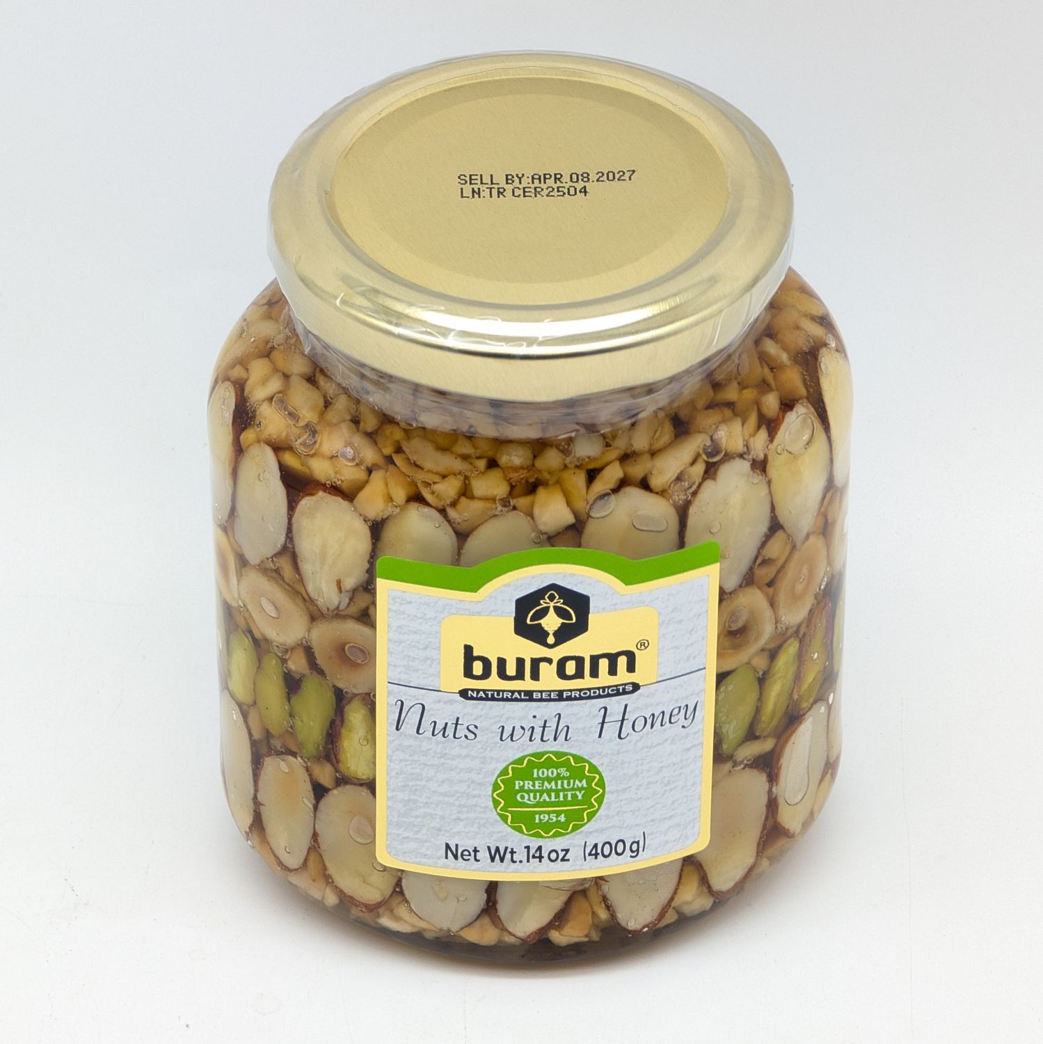 BURAM Honey with Nuts - Balli Cerez 14oz 400g