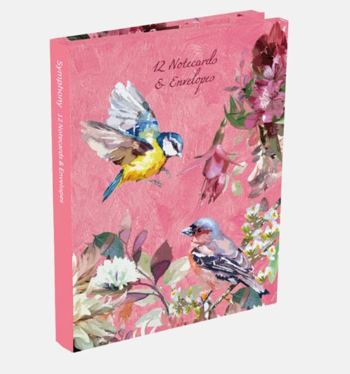 Symphony - Pink (12 notecards and envelopes)