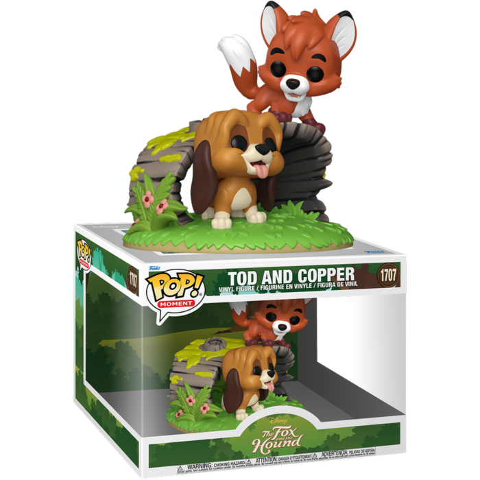 Pre-Order: The Fox and the Hound - Tod &amp; Copper Pop! Moment Vinyl Figure
