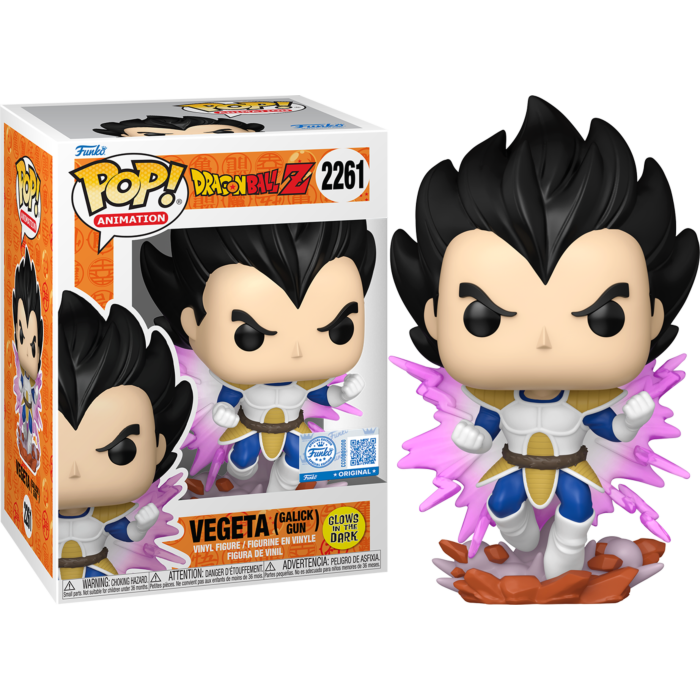 Pre-Order: Dragon Ball Z - Vegeta (Galick Gun) Glow-in-the-Dark Pop! Vinyl Figure