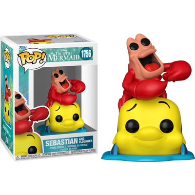 Pre-Order: The Little Mermaid (1989) - Sebastian and Flounder Pop! Vinyl Figure