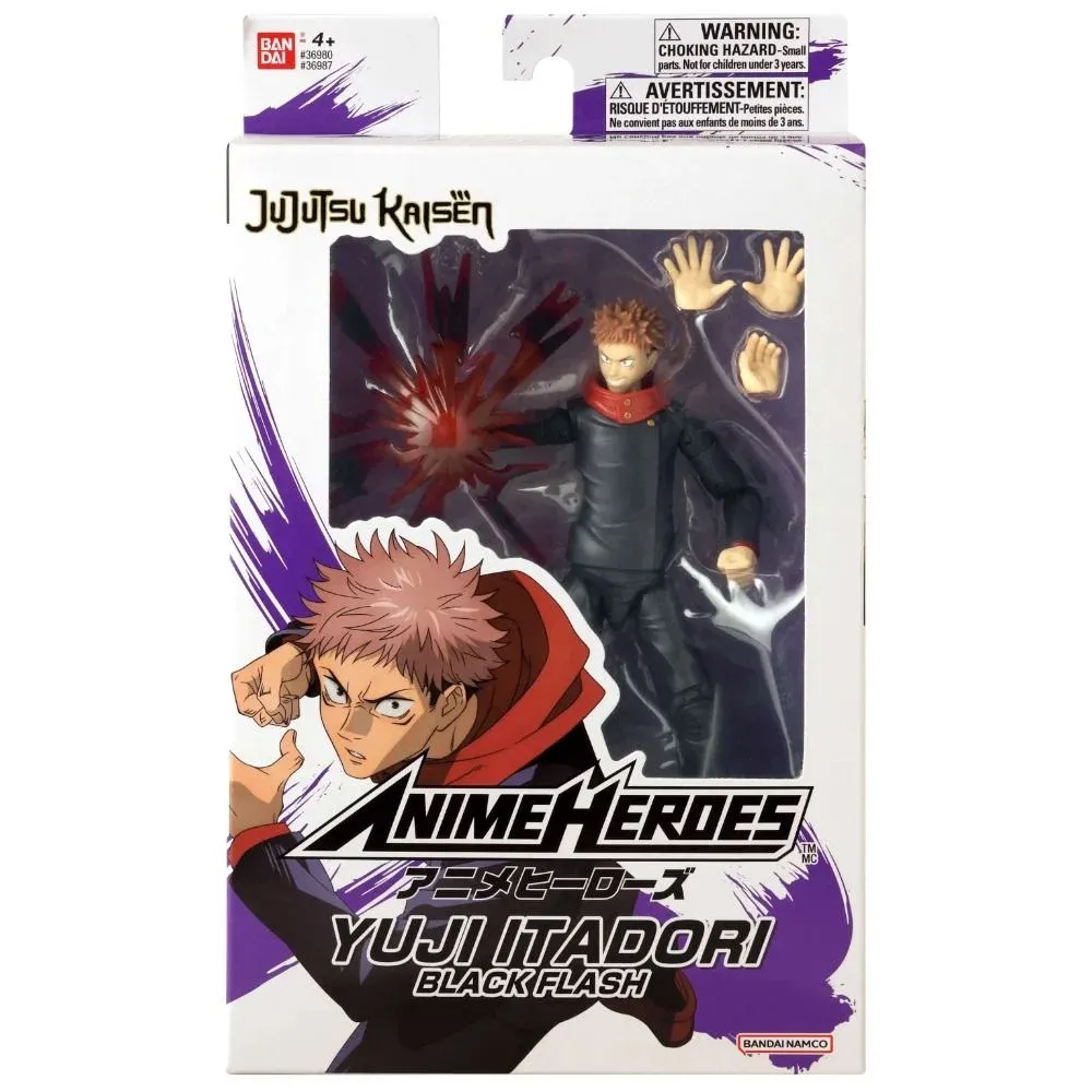 Anime Heroes Jujutsu Kaisen Yuji Itadori Black Flash Action Figure