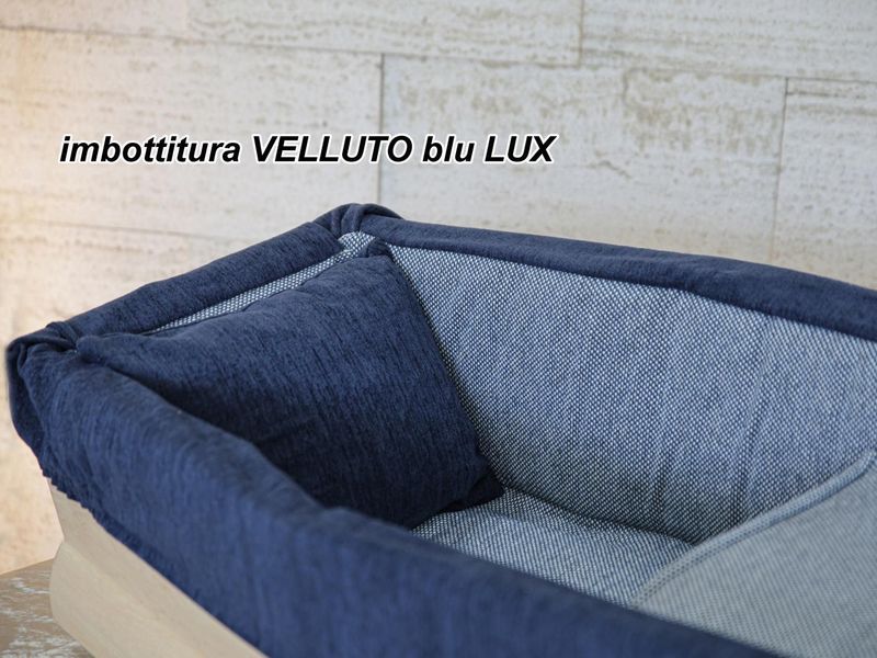 Imbottitura Velluto blu Lux