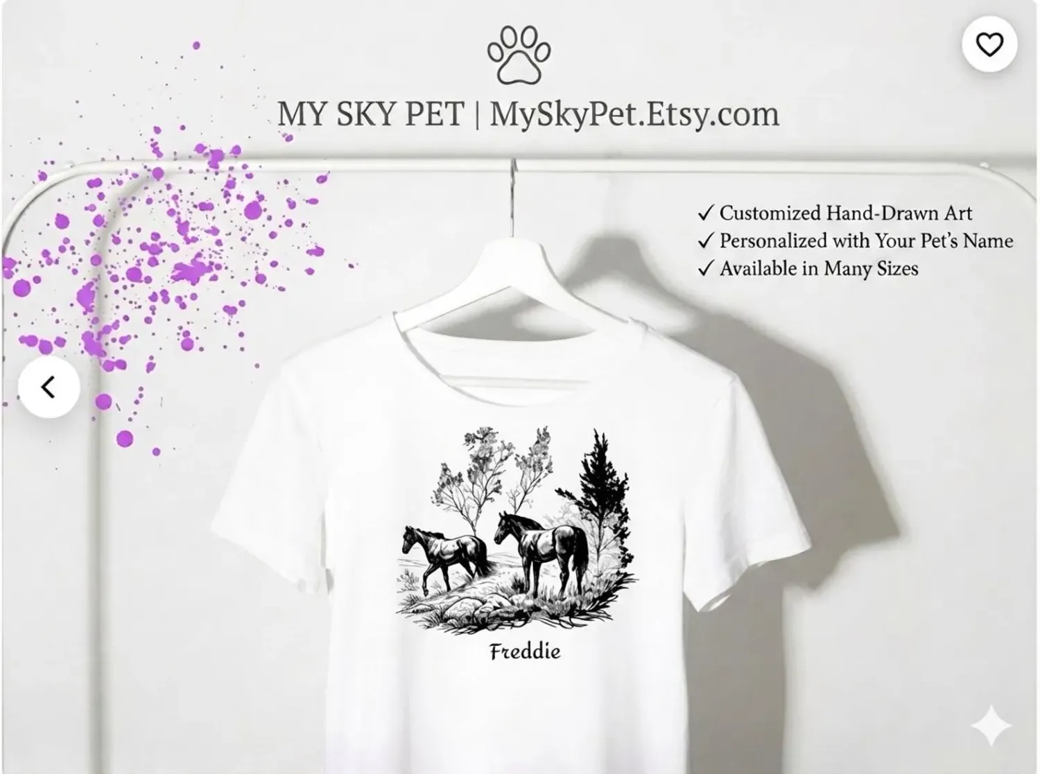 Personalized Wild Horse Graphic Tee - 16 Designs