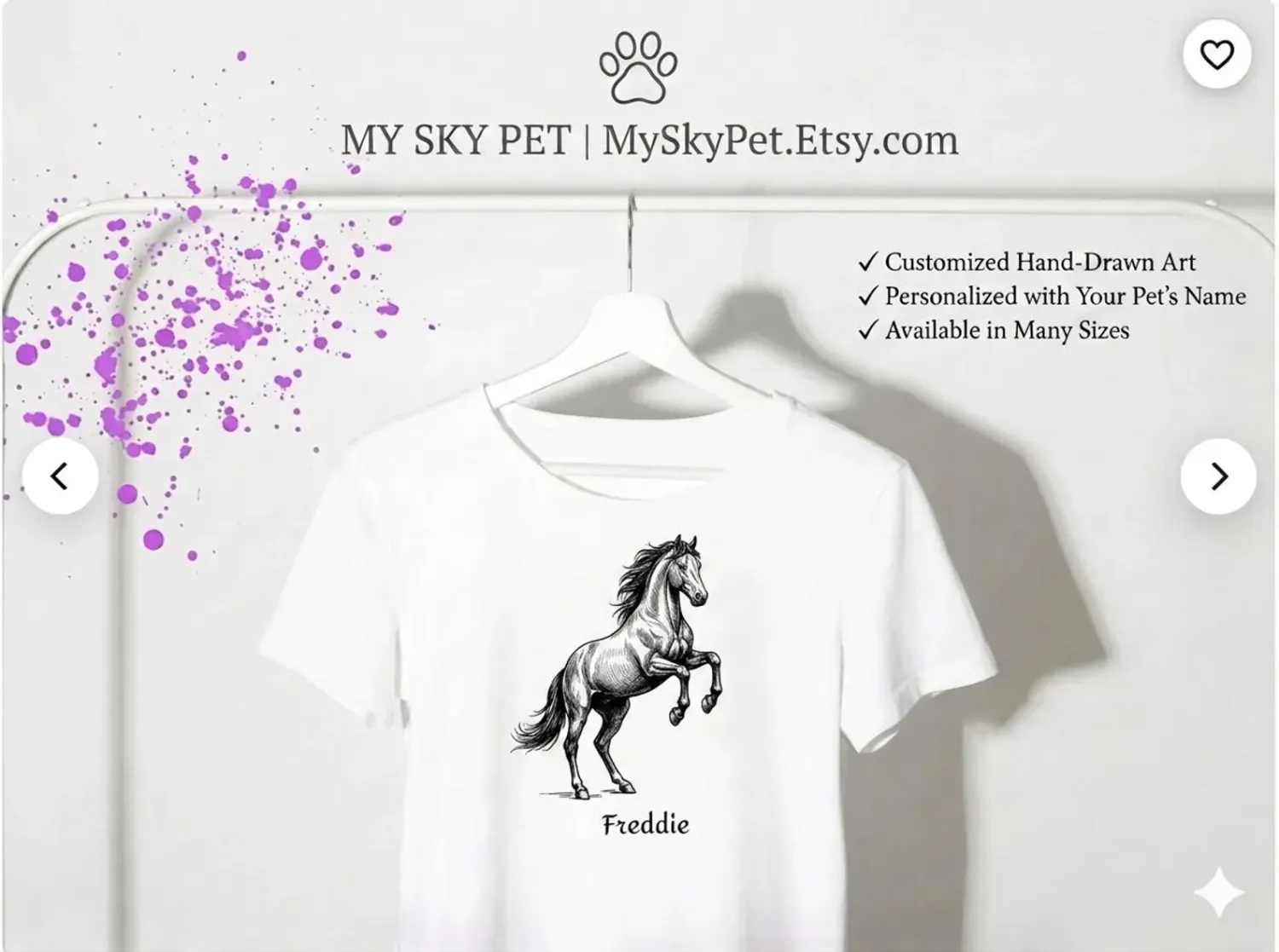 Personalized Wild Horse Graphic Tee -23 Designs
