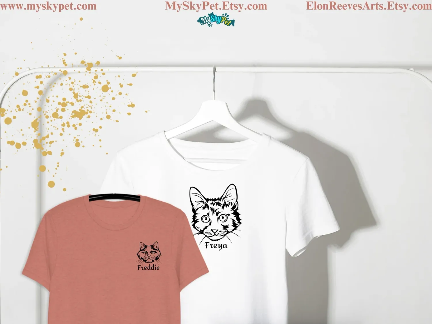 Personalized  Cat Graphic Tee -50 Breeds