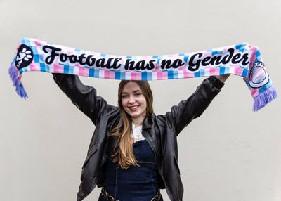 Clapton CFC scarf - trans solidarity colours