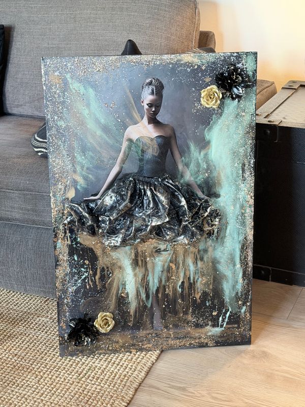 Emerald – Eksklusivt Mixed Media Originalverk