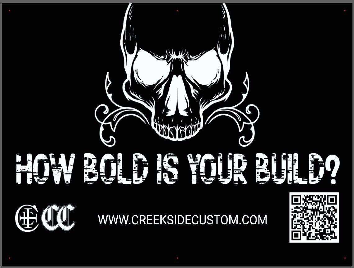 4 x 3 Foot Banner with grommets - Creekside