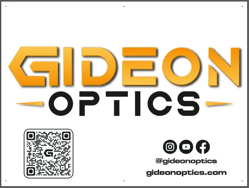 4 x 3 Foot Banner with grommets - Gideon Optics