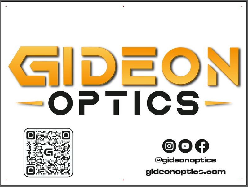 4 x 3 Foot Banner with grommets - Gideon Optics