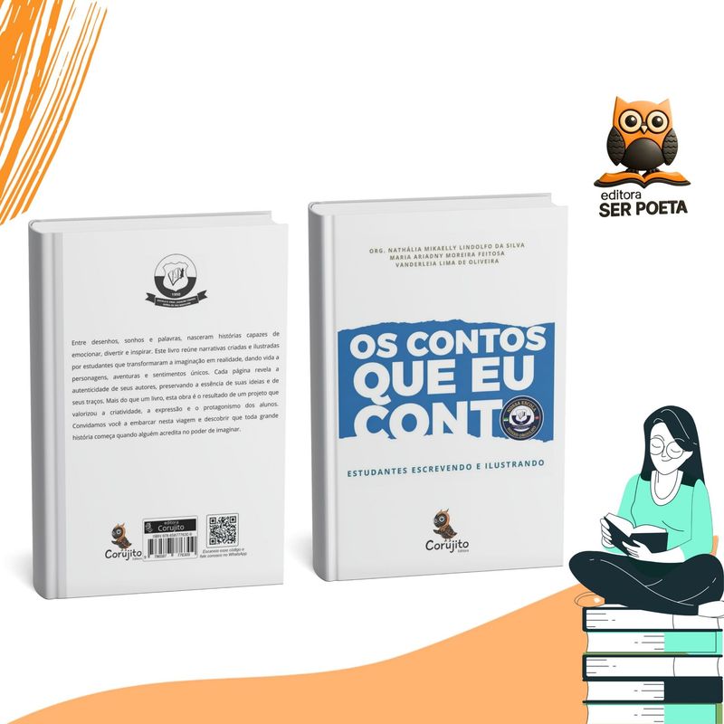 E-Book: Os Contos que eu Conto - 	Estudantes escrevendo e ilustrando