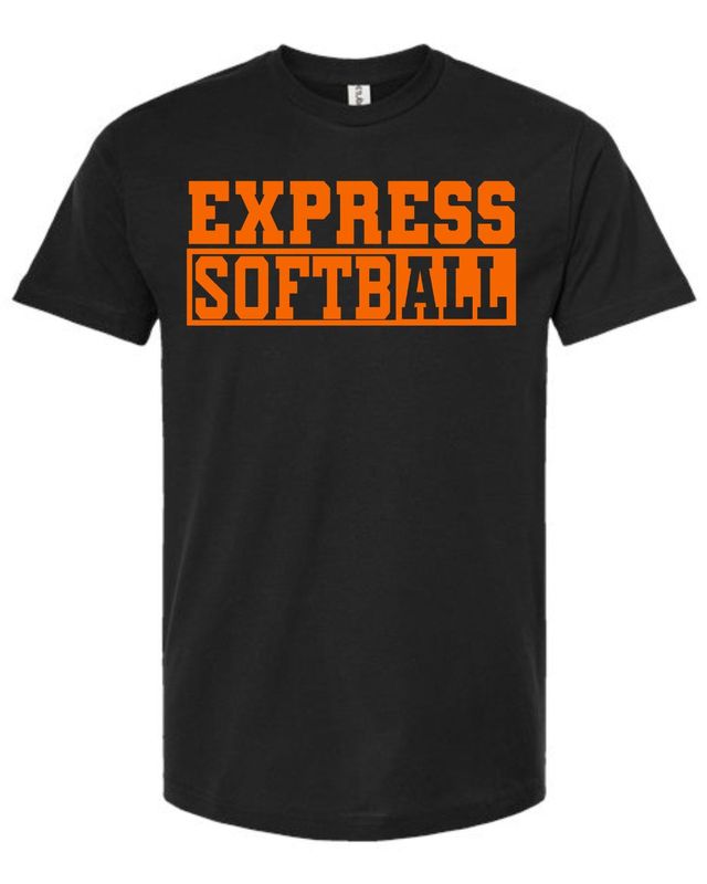 Orange All In Softball - Black Shirt