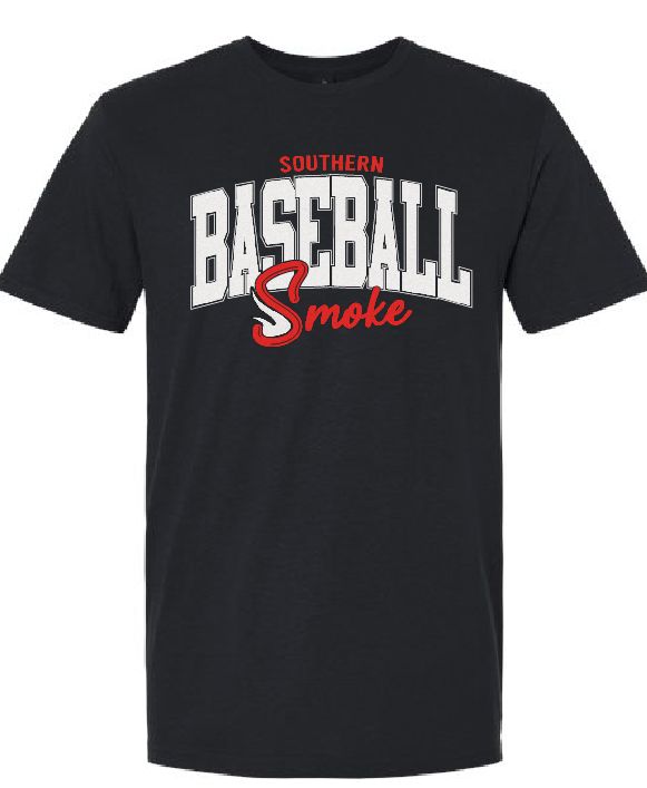 Southern Smoke Baseball Glitter Tee