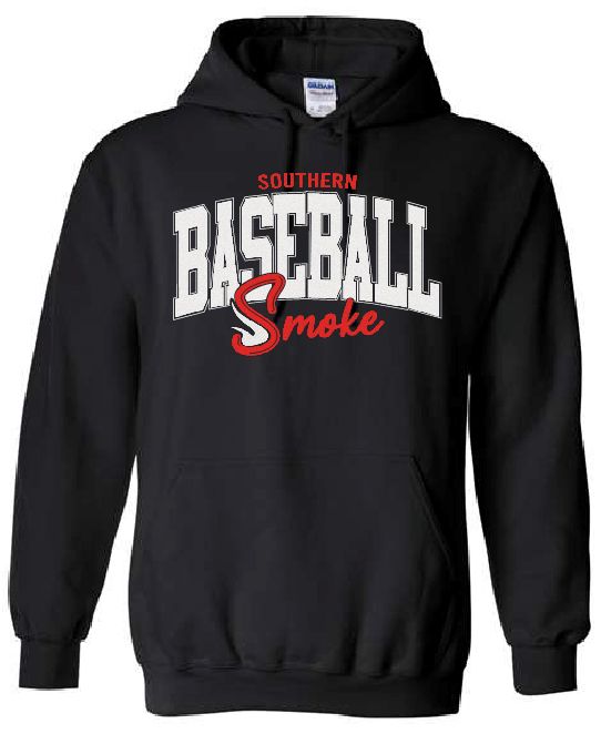Southern Smoke Baseball Glitter Hoodie