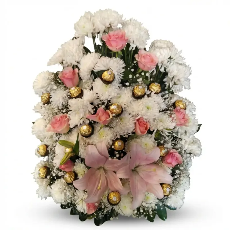 Arrangement with Ferrero rocher