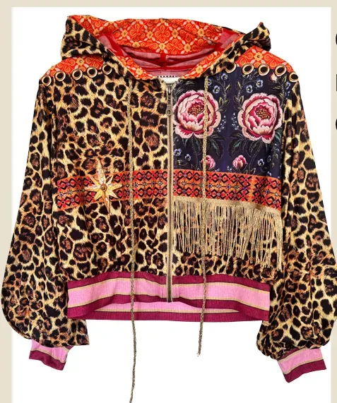 IPNG By Wild Curves: Red Hot Leo Hoodie Jacket
