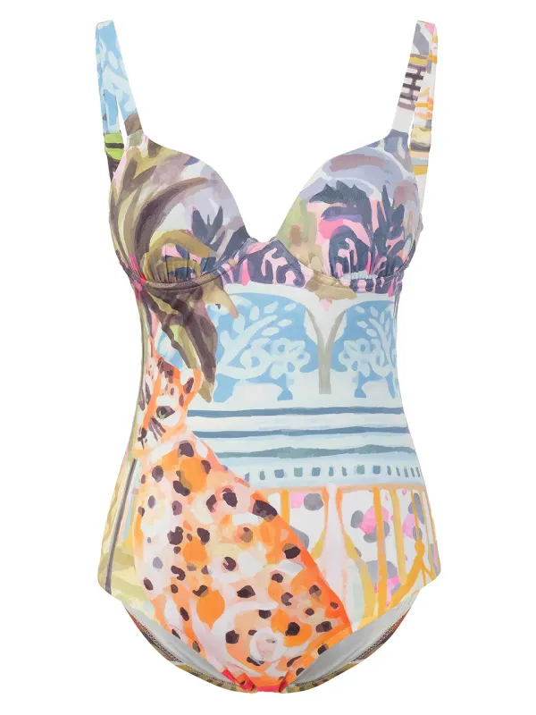Dolcezza By Wild Curves: Cheetah In The City one-Piece Swimsuit Front