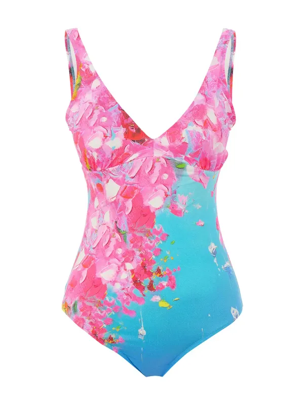Dolcezza By Wild Curves: Summer In Santorini Swimsuit (26805) Front