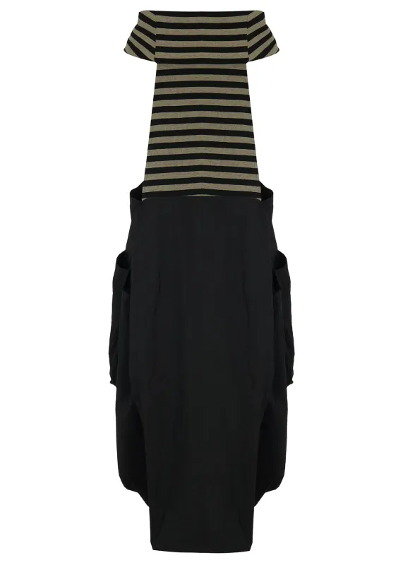 Kozan By Wild Curves: Bubble Hem Avi Dress In Row Back
