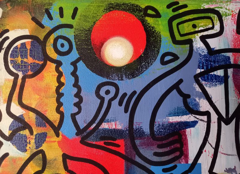 Schilderij: Aliens, beschermers van de parel