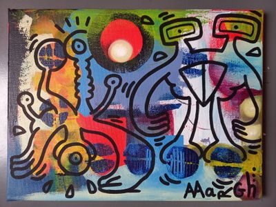 Schilderij: Aliens, beschermers van de parel