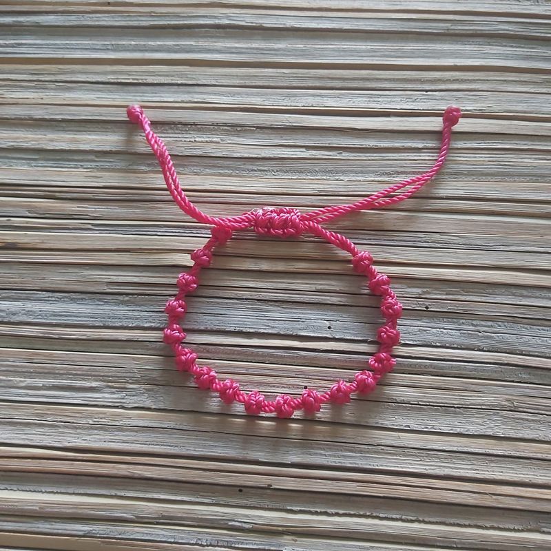 Knotted Bracelet: Red