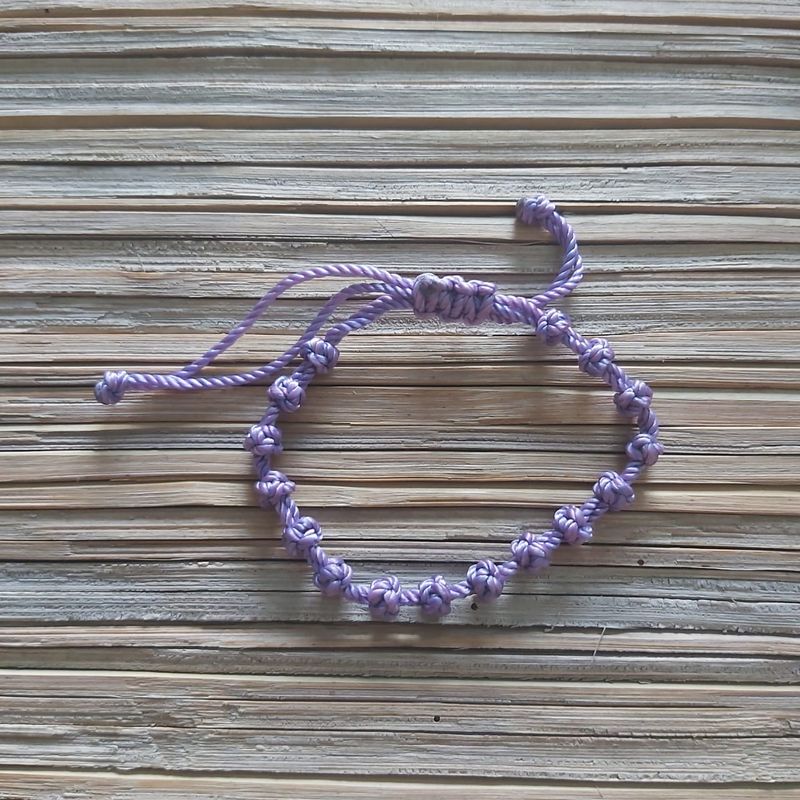 Knotted Bracelet: Purple
