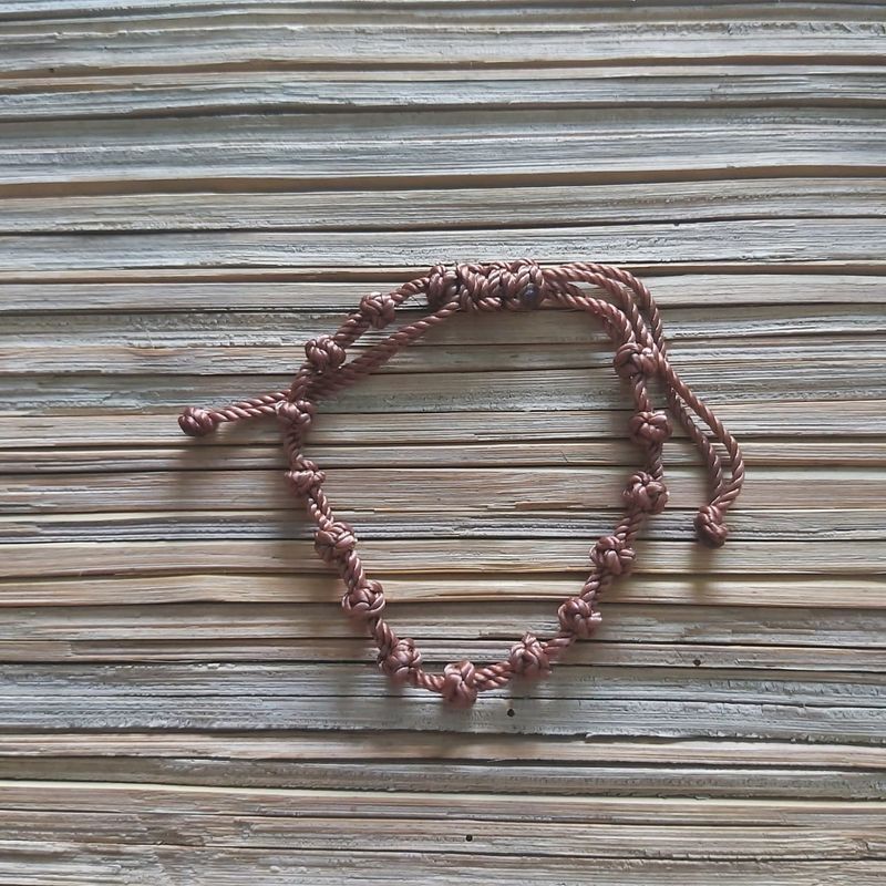 Knotted Bracelet: Brown