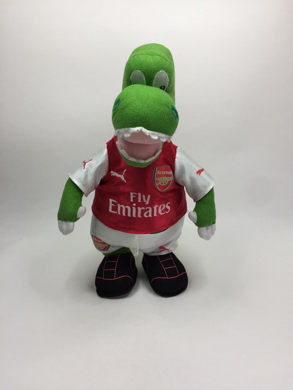 Dinosaurier Maskottchen des FC Arsenal "Gunnersaurus" stehend 53 cm Mega Sammlerstück