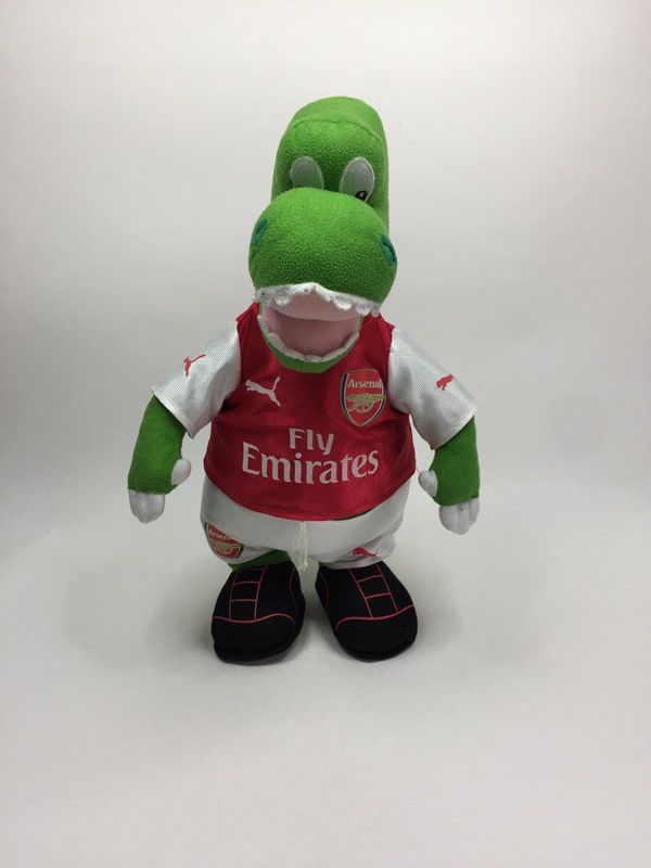 Dinosaurier Maskottchen des FC Arsenal "Gunnersaurus" stehend 53 cm Mega Sammlerstück