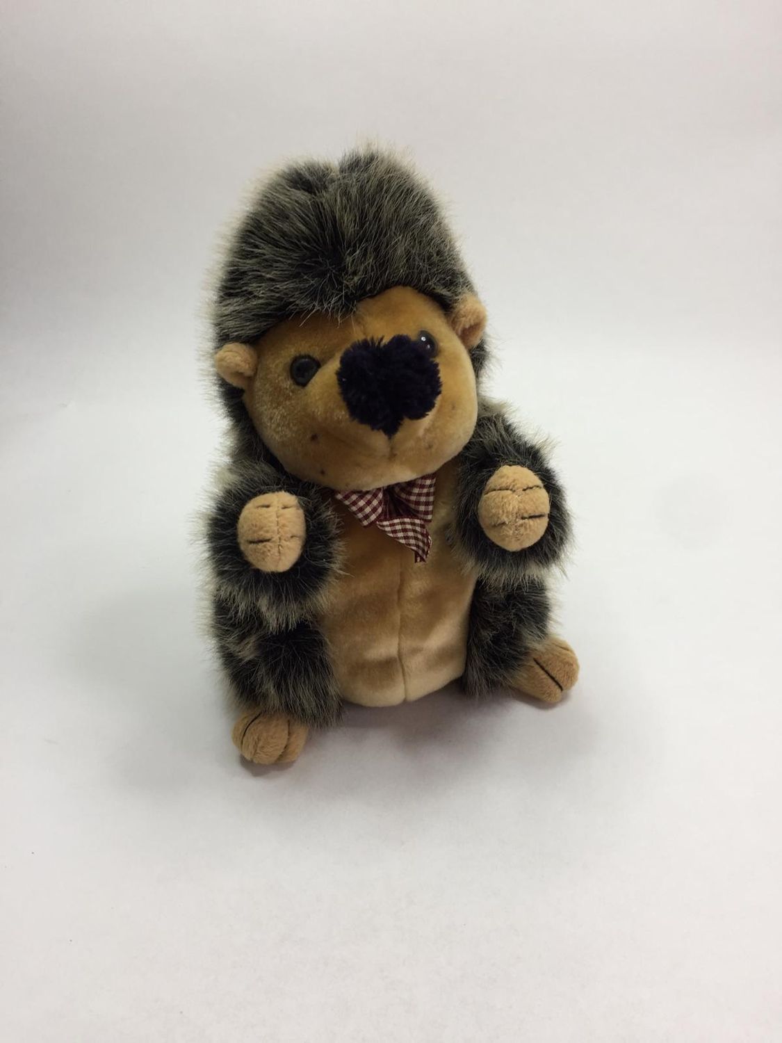 Igel Handpuppe X-Toys stehend 28 cm selten
