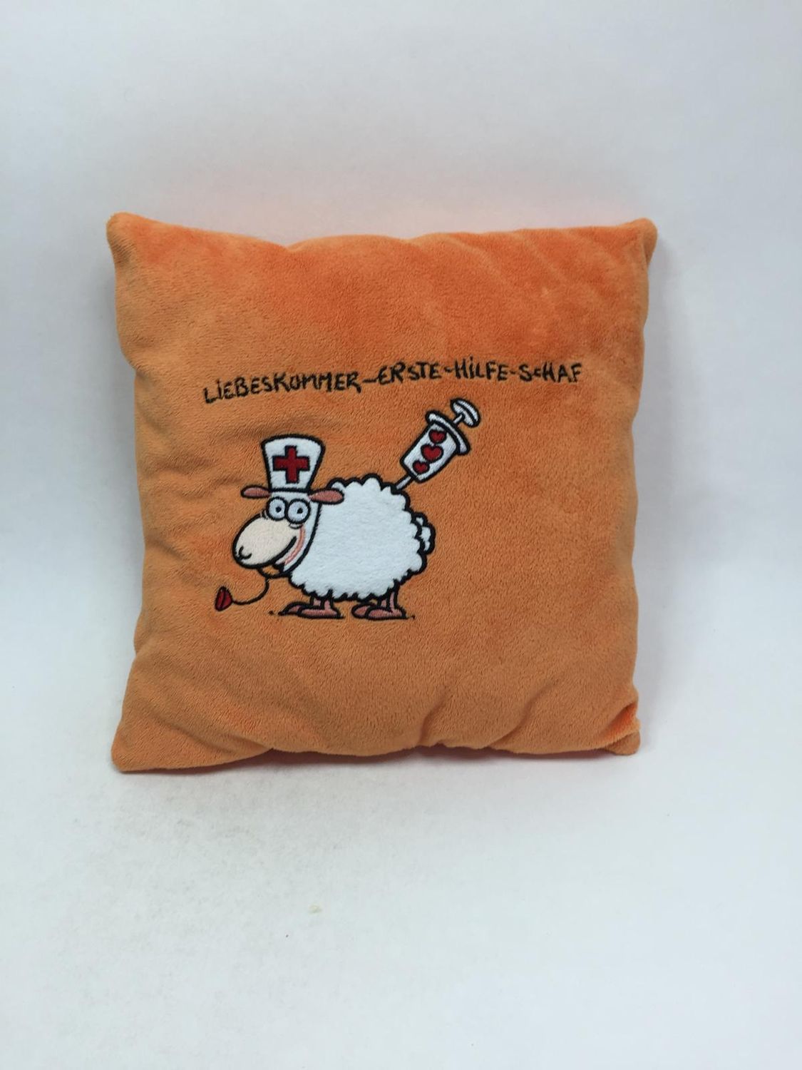 Deko Kissen Schaf Knuffel stehend 28*28 cm sehr selten