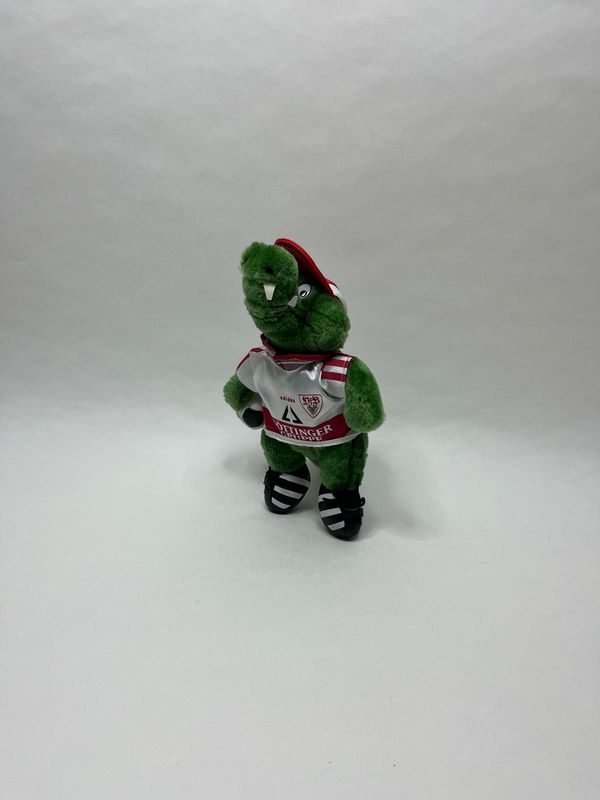 Krokodil Maskottchen VFB Stuttgart VFB Sport Shop "Fritzle" stehend 28 cm Sammlerstück