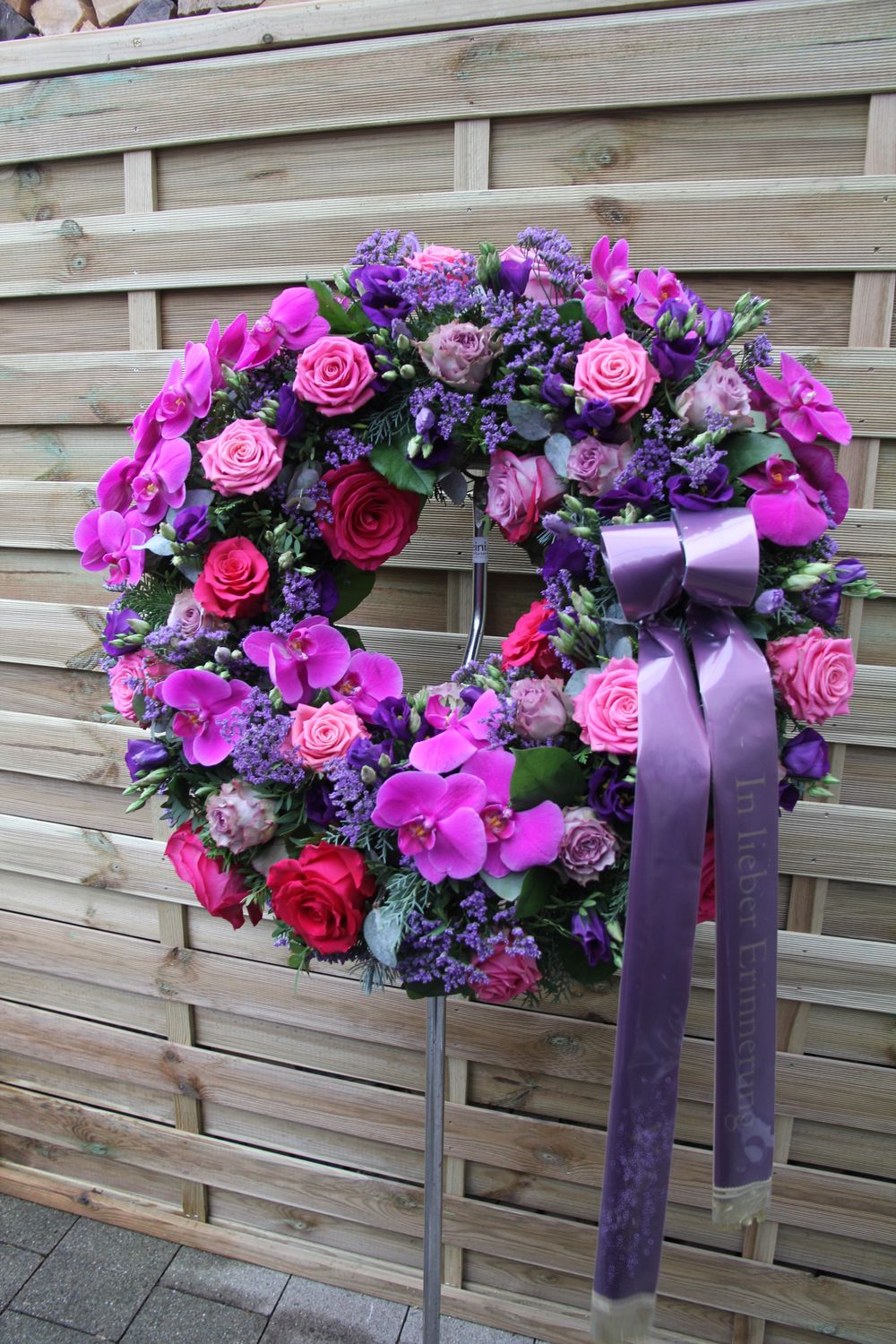 Rundumkranz Four Season violette/pink