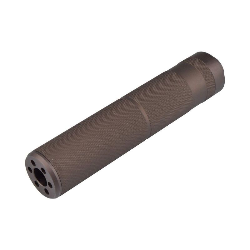 155x30mm Knurled Suppressor  Dark Earth