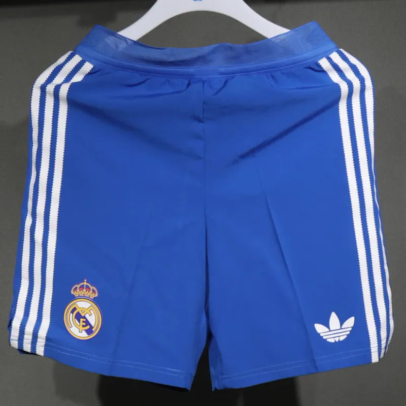 Calção Real Madrid 2025/26 Azul - Masculino Versão Jogador Calção Real Madrid 2025/26 Azul - Masculino Versão Jogador