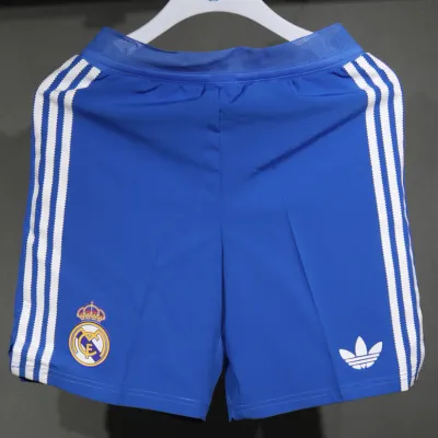 Calção Real Madrid 2025/26 Azul - Masculino Versão Jogador Calção Real Madrid 2025/26 Azul - Masculino Versão Jogador