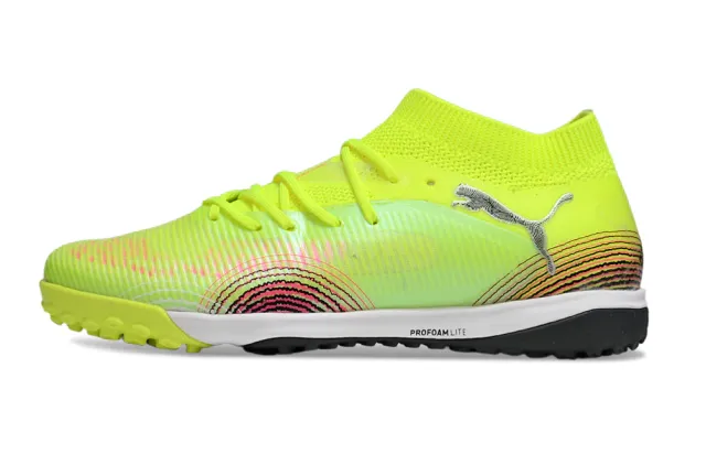 Chuteira Society PUMA Future 8 Pro Cage Audacity Amarelo