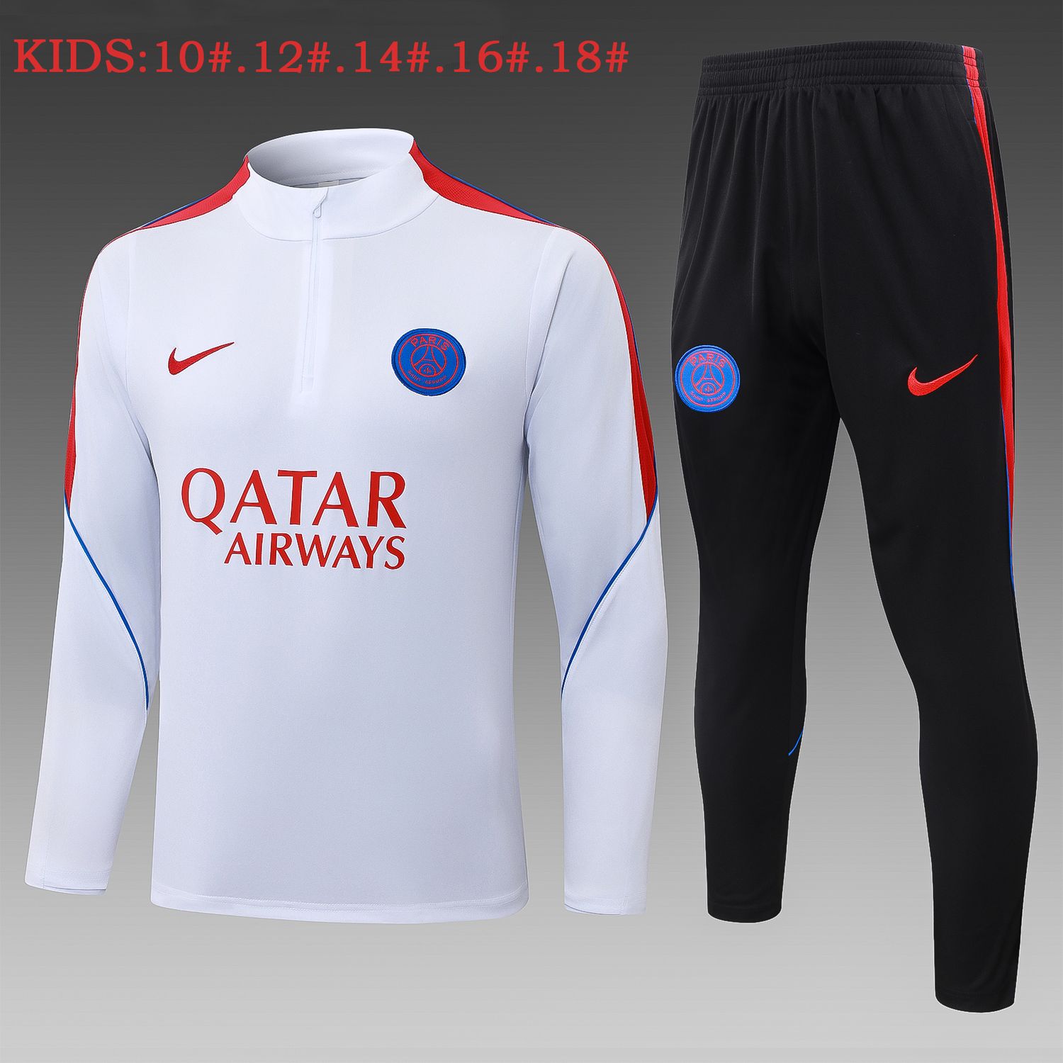 Conjunto de Treino PSG Jaqueta + Calça 2026/2027 Meio Zíper Conjunto de Treino PSG Jaqueta + Calça 2026/2027 Meio Zíper