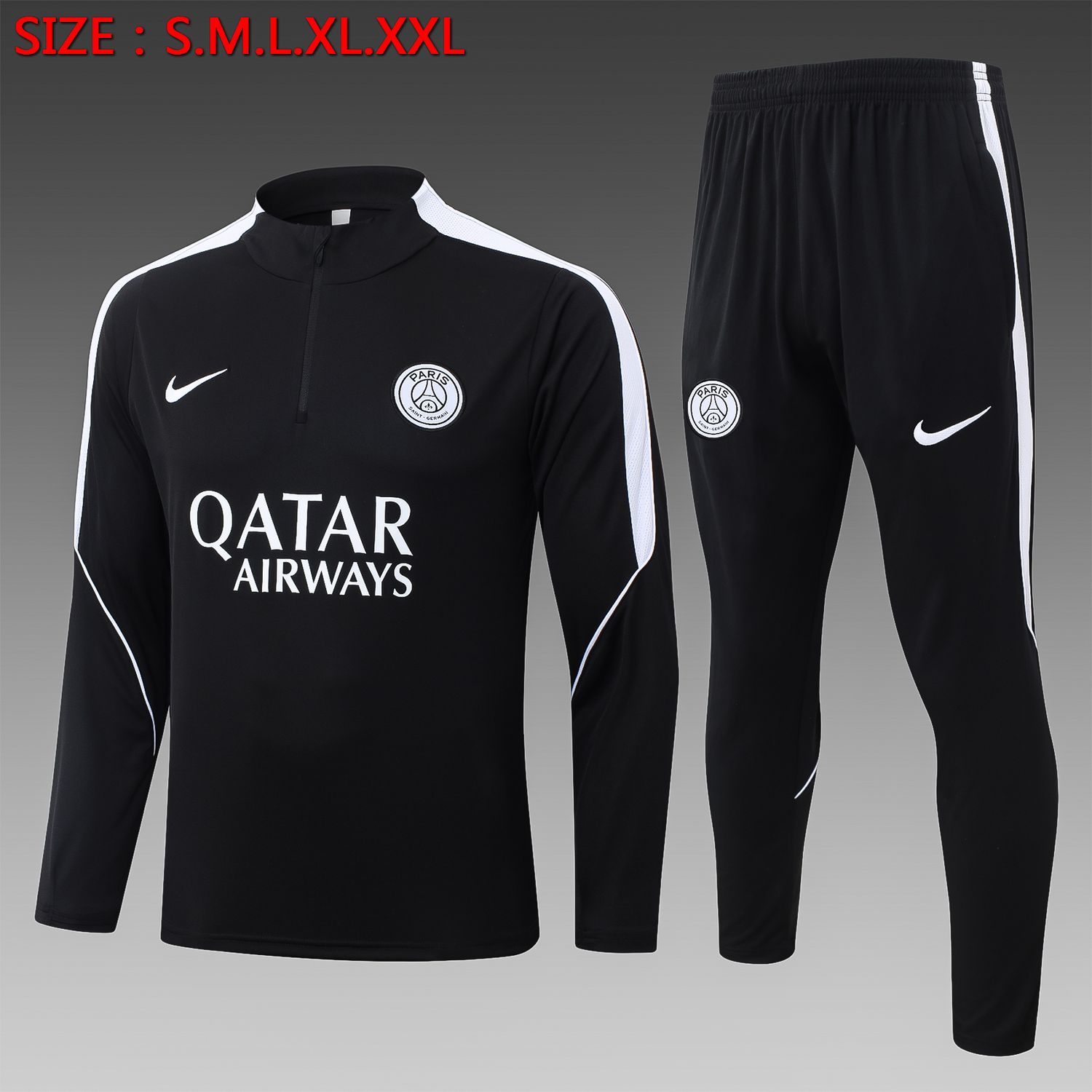 Conjunto de Treino PSG Jaqueta + Calça 2026/2027 Meio Zíper Conjunto de Treino PSG Jaqueta + Calça 2026/2027 Meio Zíper